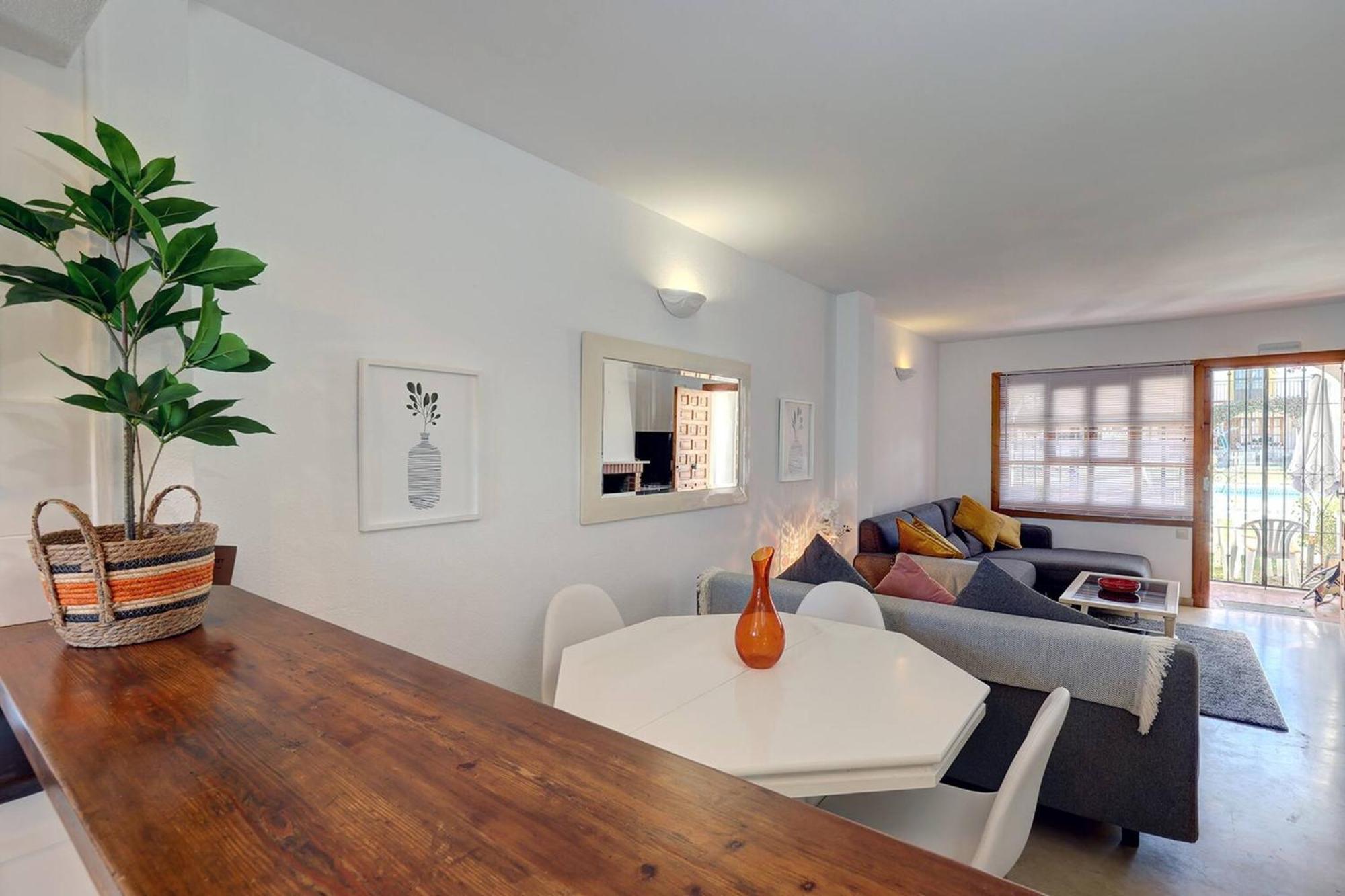 042 Classic 2 Bed Andalusian Townhouse 500M From Beach Mijas Buitenkant foto